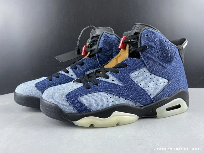 Official Maikesneakers CT5350-401 Air 6 Denim Jordan Washed 0713